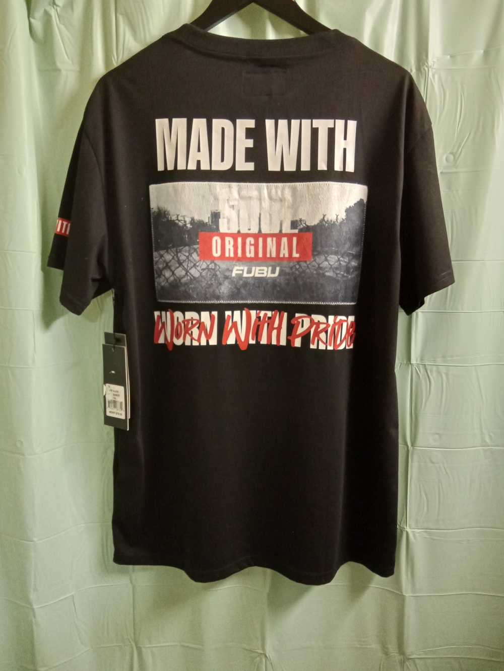 FUBU Made With Soul Worn With Pride T-Shirt Black
